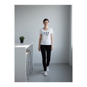 United States Olympic Team/ Team Apparel XS White T-shirt Graphic USA Sports